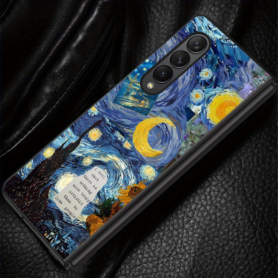 TEMU Тверда обкладинка для телефону Samsung Galaxy Z Fold 5 Z Fold 3 Z Fold 6 Z Fold 4 з малюнком Зіркові Ван Гога TEMU Тверда обкладинка для телефону Samsung Galaxy Z Fold 5 Z Fold 3 Z Fold 6 Z Fold 4 з малюнком Зіркові Ван Гога