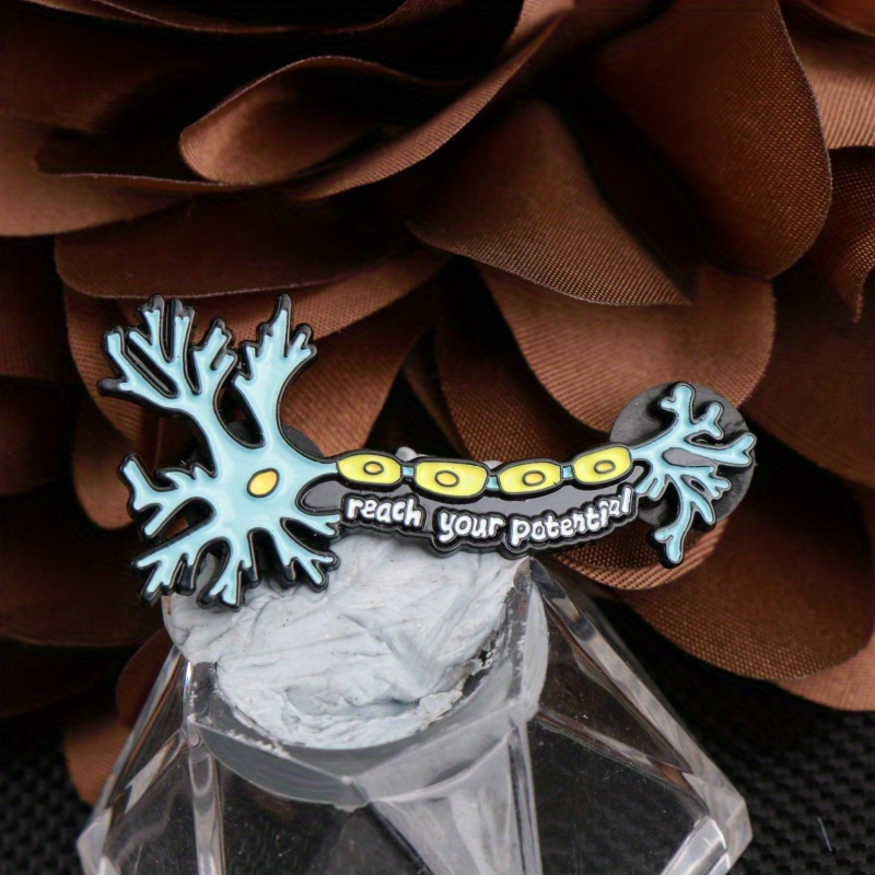 TEMU Cell Brooch, A Unique Charm Badge That Enhances And Personality. Durable Decorative Pin Suitable For Backpacks Or Clothing, The Perfect Festive