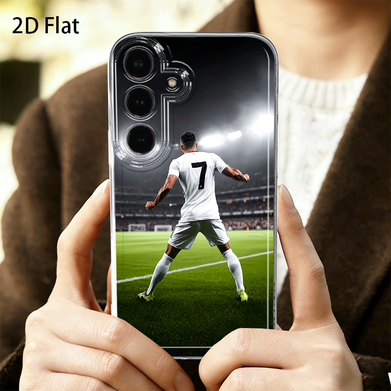 TEMU Phone Case - Football Men's 2d Flat Phone Case For Galaxy A05 A05s A06 A07 A12 A13 A14 A15 A16 5g A17 A21s A22 A23 A24 A25 A26 A32 A33 A34 A35