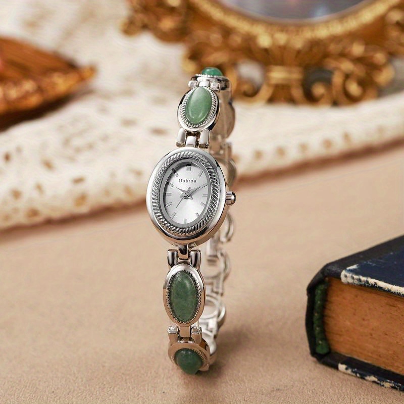 elegant damklocka med naturlig ädelsten quartz - Temu Sweden