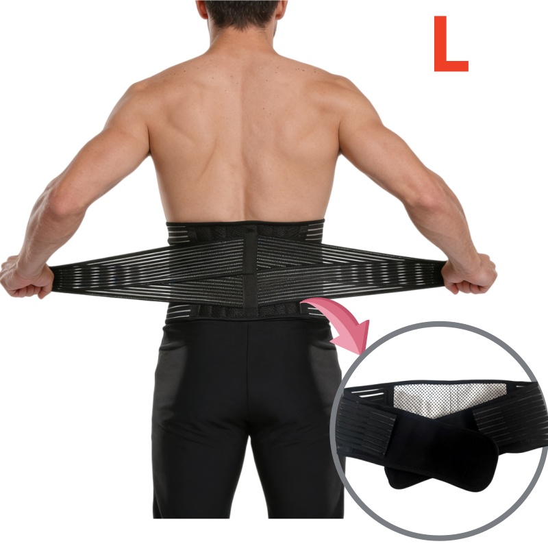 TEMU Ceinture de soutien lombaire, ceinture de soutien de taille respirante unisexe, conçue avec un coussin lombaire