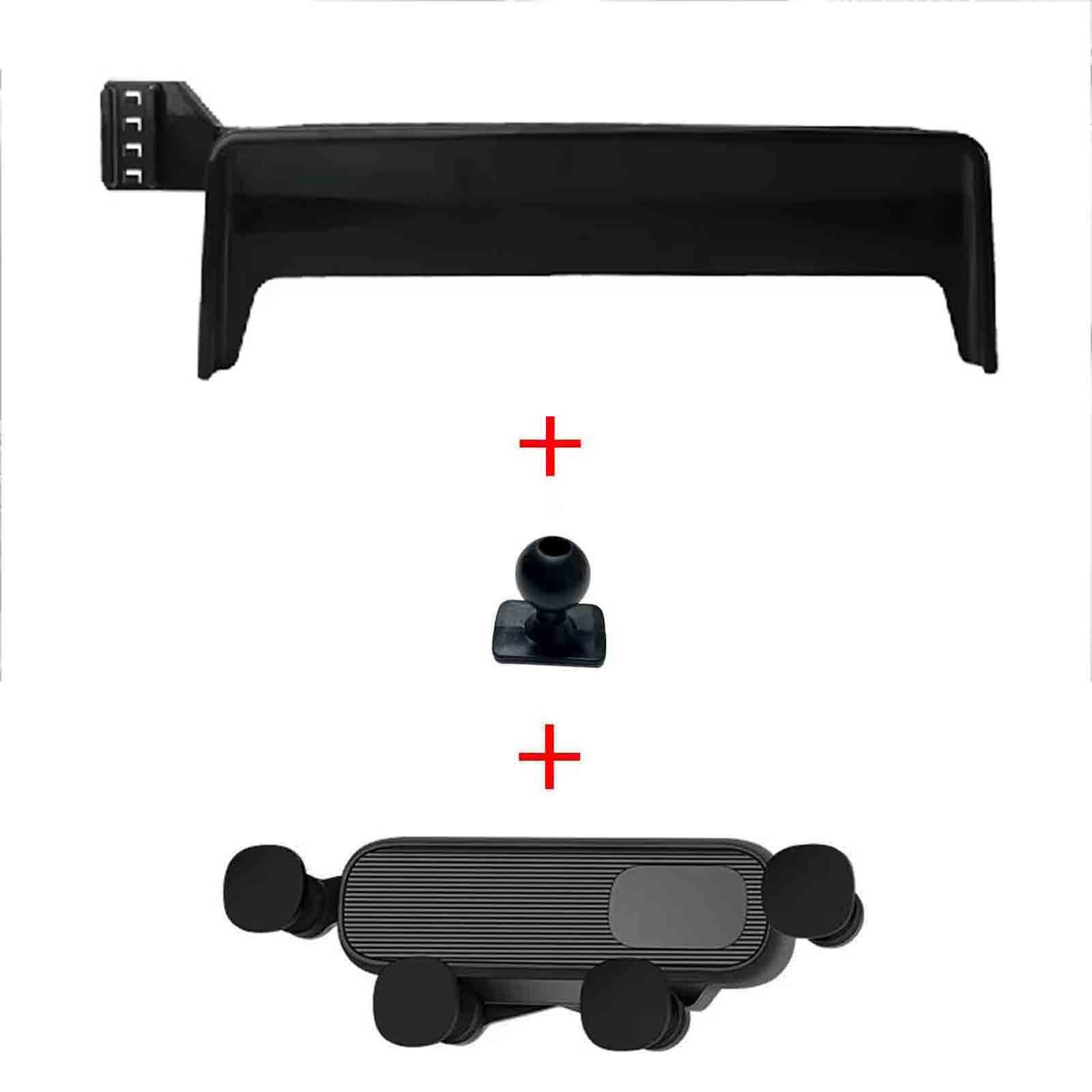 TEMU For /id4 2021-2023 Anti-shake Clip-on Car Phone Holder, Dashboard Screen-specific Base With Gravity Mount, Suitable For Smartphone Navigation