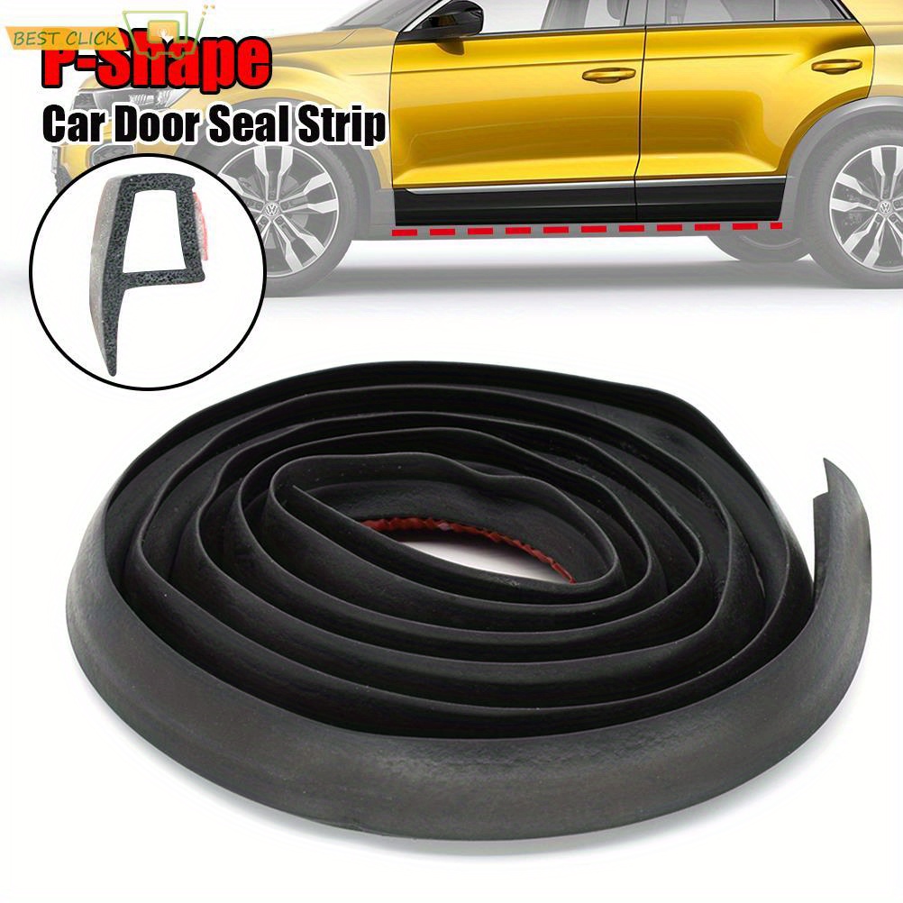 Image of 157.48inch Car Door Edge Seal Strip Rubber Seal Strip Weather Strip Dustproof Rainproof Plastic Filling Sealant Car Styling