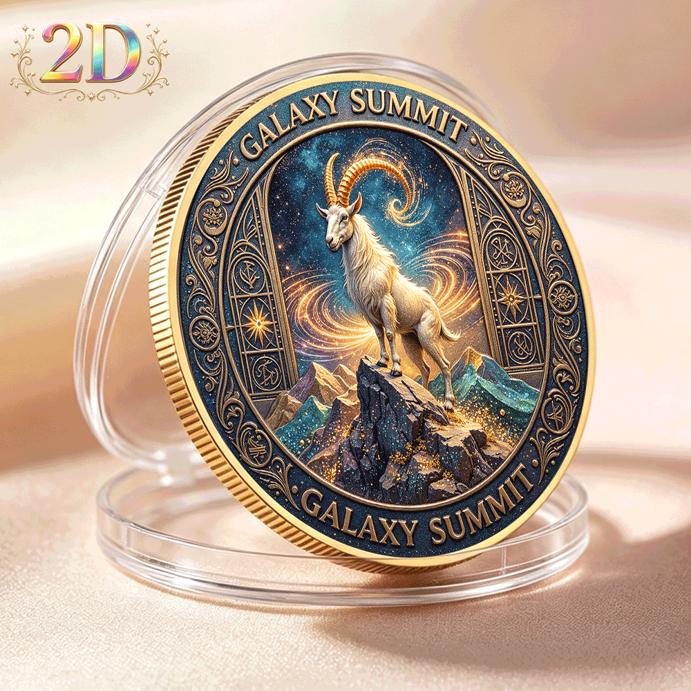 Celestial Northern Capricorn Double-Sided Commemorative Coin