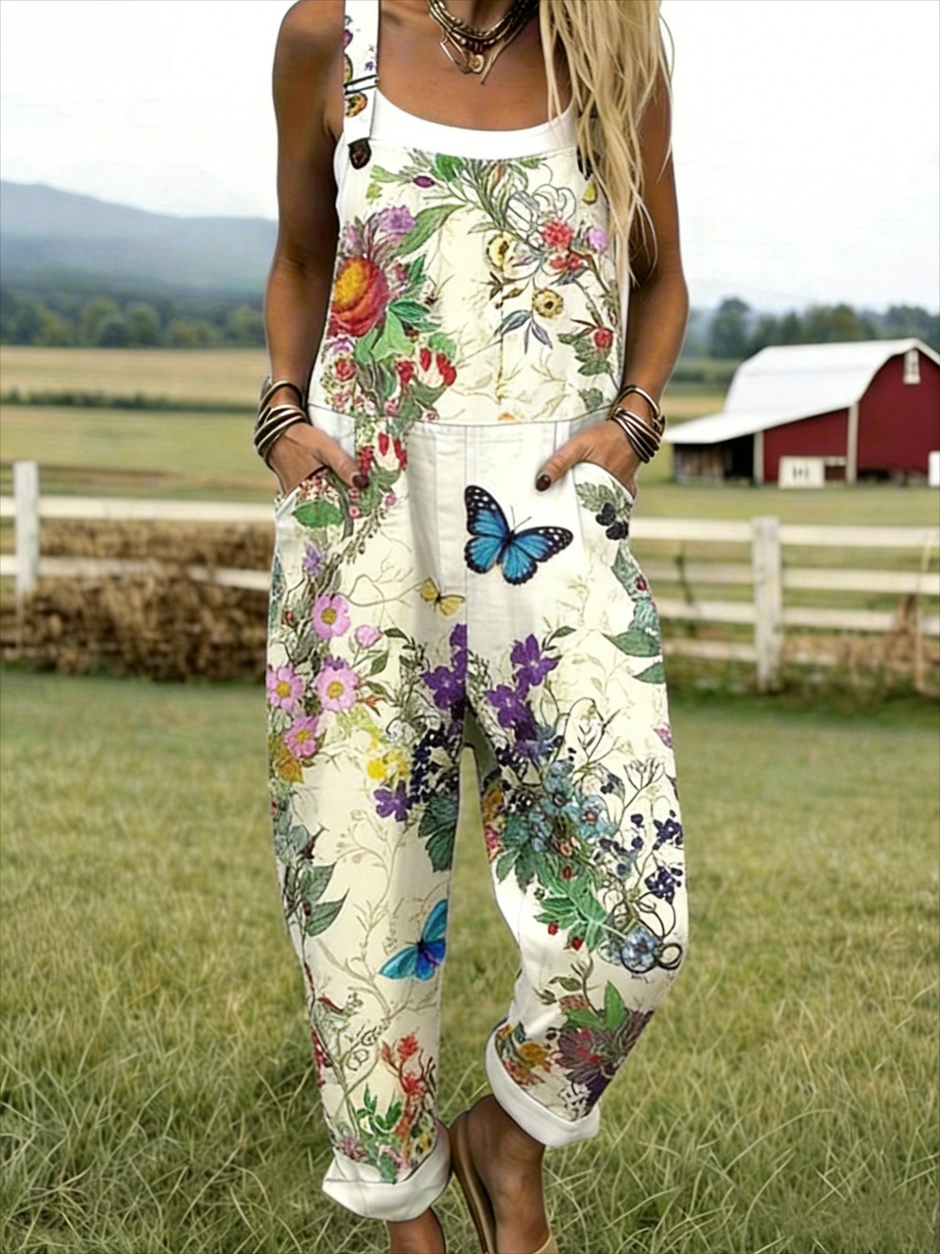 ladies casual 3d printed overalls unique printed suspenders are a must have for festive   offering     and are machine washable