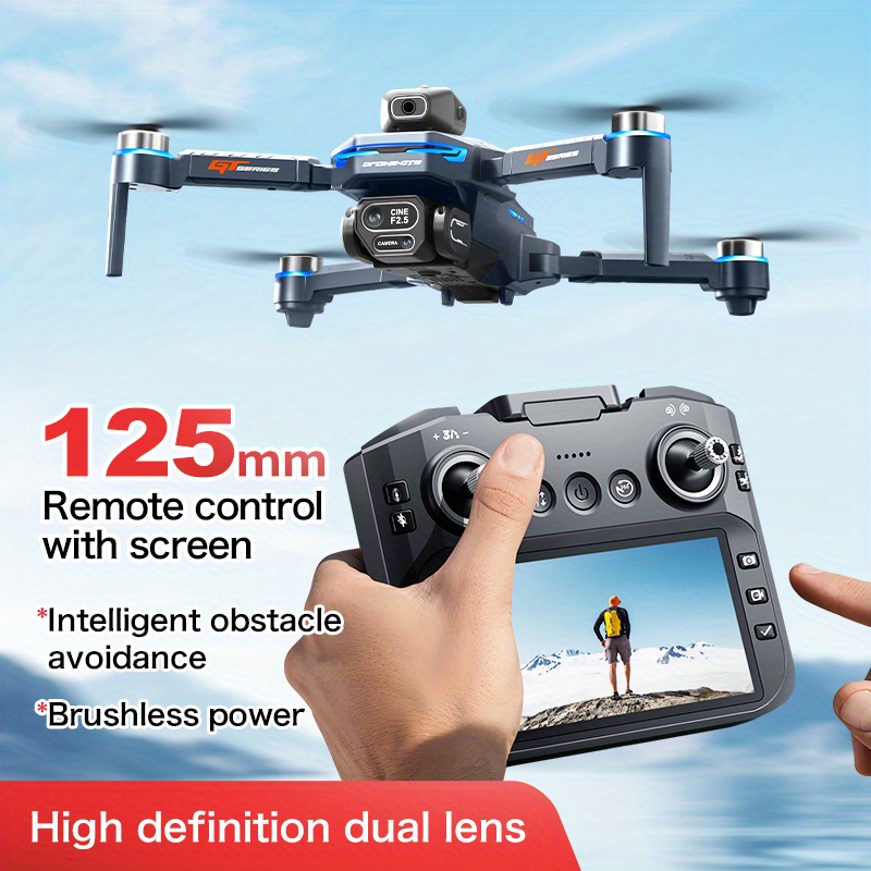 item picture gt8 with 720p 40 flight 2 3 batteries 4 3 on lcd screen brushless motors ultra stable flips hold