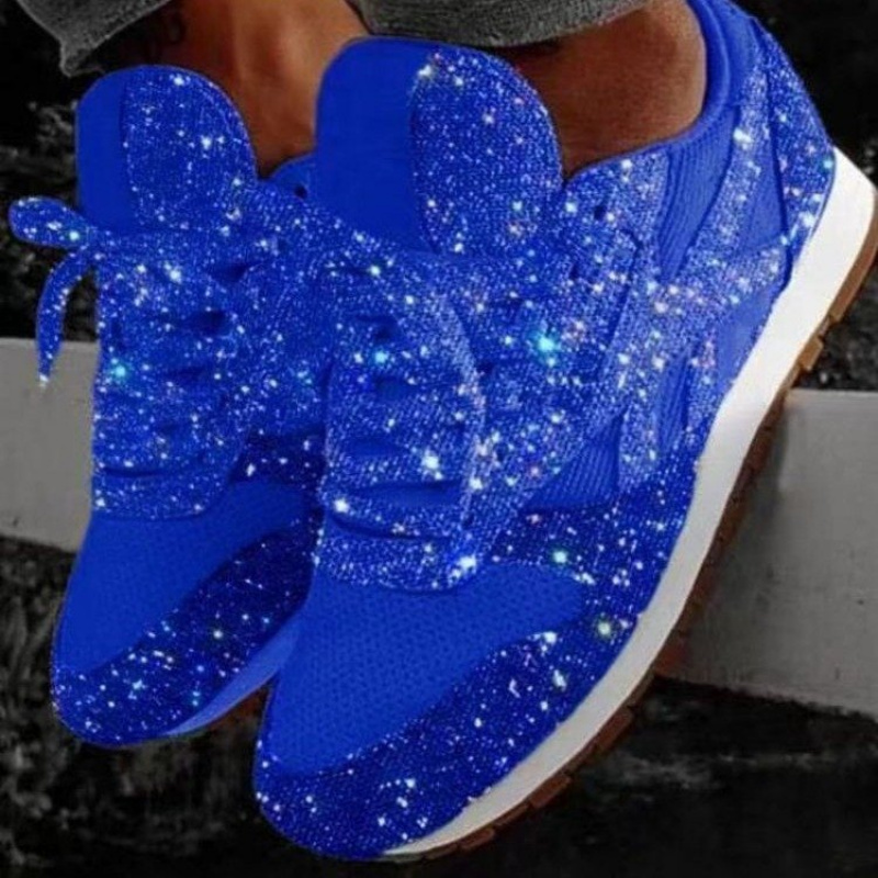 s plus size sparkling     sneakers glittering sequin platform heel breathable pu rubber low top sneakers with arch support cushioned insole   casual formal shoes for     black winter autumn   round toe lace up closure durable pu rubber construction comfortable for casual attire light sports for teenager Product details 0