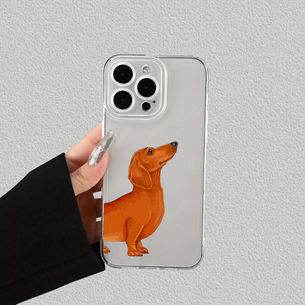 This phone case features a unique dachshund pattern to fully protect your  phone from drops and This stylish soft case is suitable for a