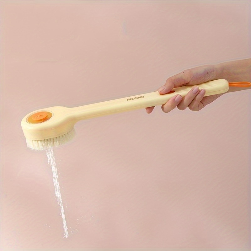 back scrubber bath brush with soft bristles ergonomic long handle   battery free exfoliating brush for gentle body cleansing men women   shower tool back scrubber for shower longhandled scrubber durable scrubber Product details 6