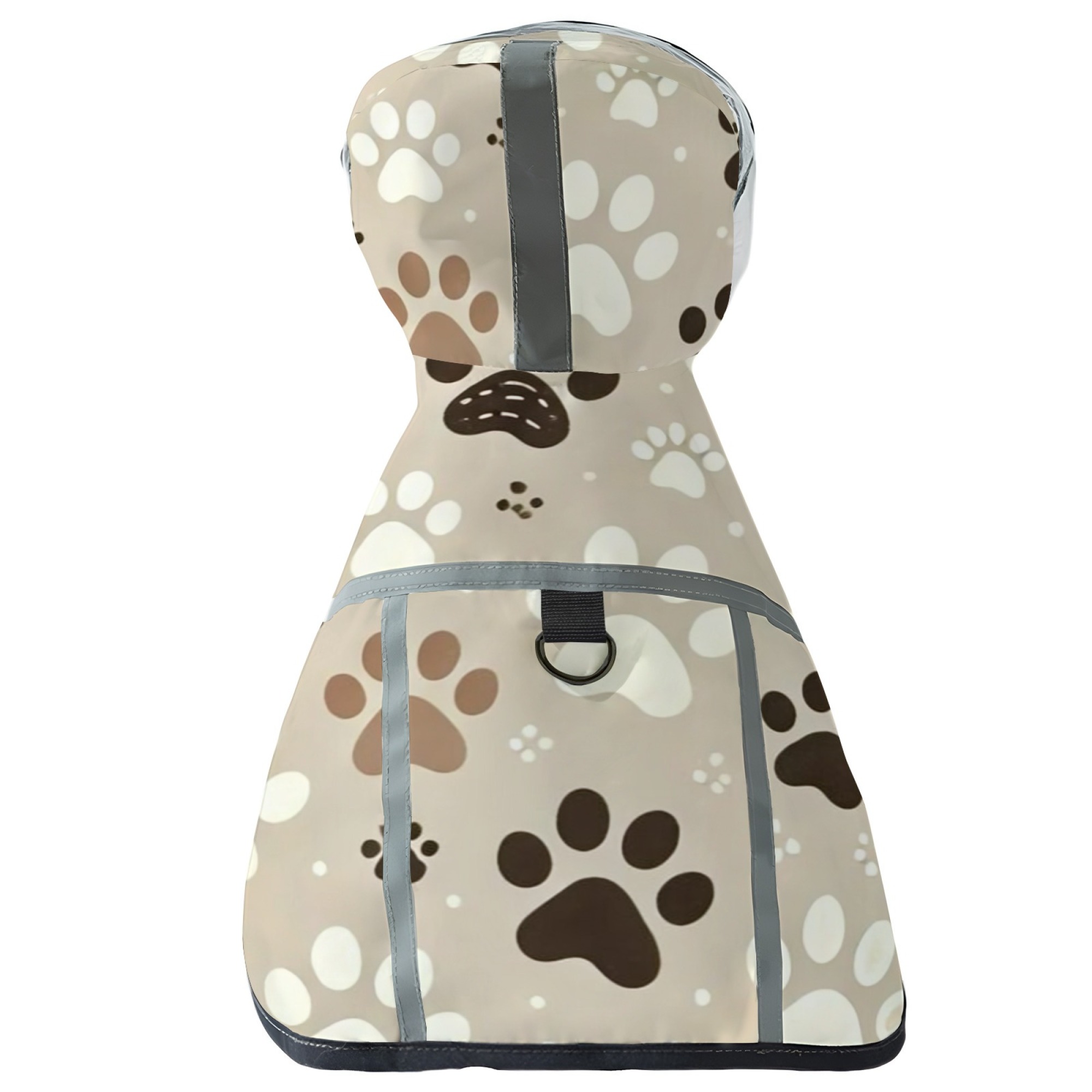 TEMU Novelty Fun Cute Pattern, Pet Raincoat, For Walking Small Dogs In !, Material Durable And Machine Washable, Adjustable Shoulder Straps Fit