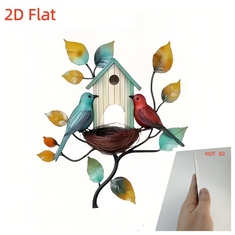 TEMU 2d Flat - 【2d Flat】 2d Flat - [2d Flat] 2d Flat - [2d Flat] 2d Flat - [2d Flat] 2d Acrylic Creative Nest Wall Art Decoration, Suitable For