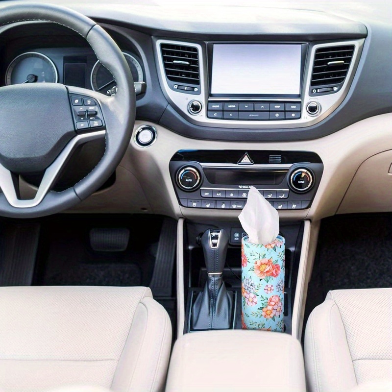 8 pack car tissue holder with facial tissue bulk cylinder car   for   for cup holder box round container colorful   car tissue holder travel essentials vibrant design durable construction   sturdy construction road   Product details 3