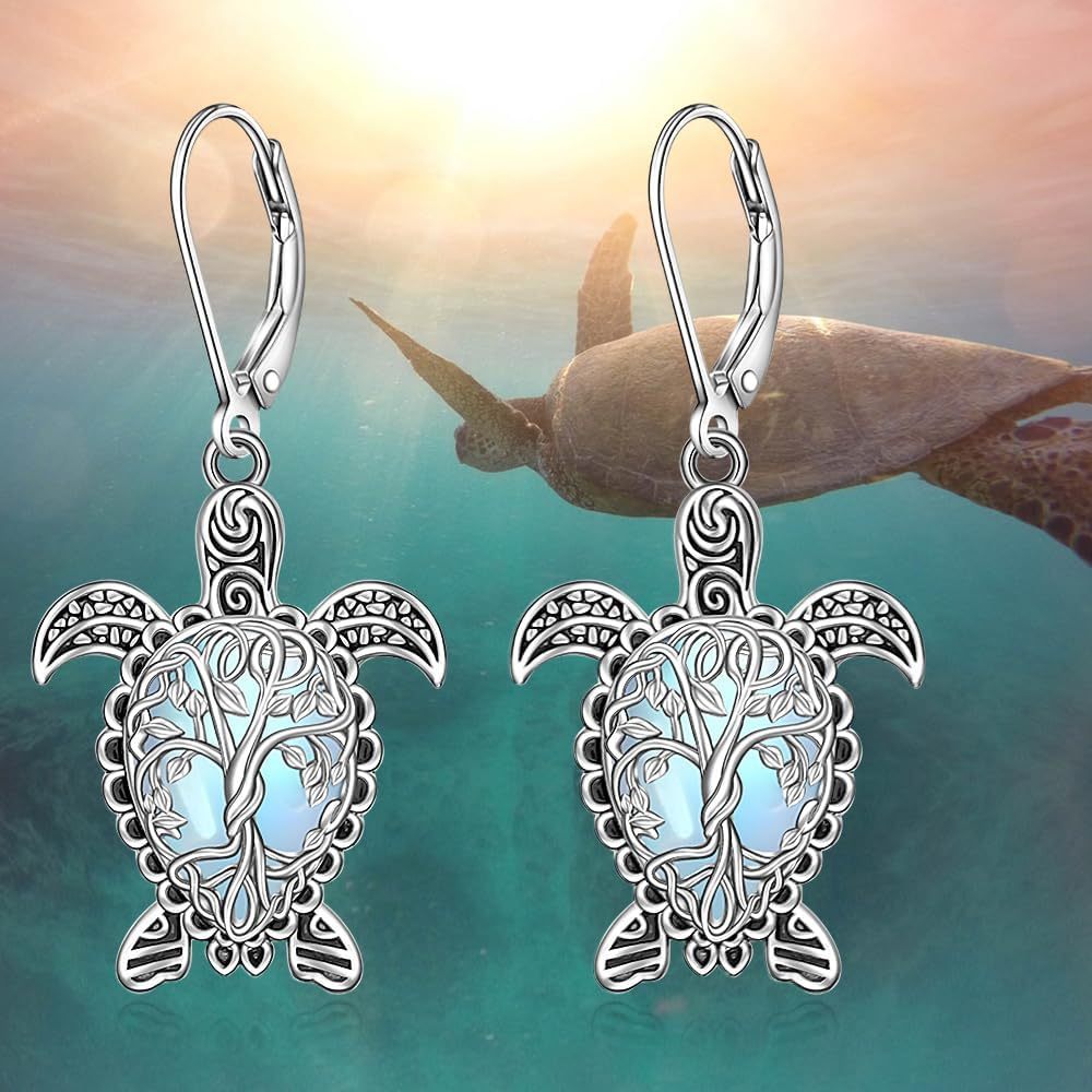 TEMU Turtle Earrings Animal Pendant Earrings Christmas Halloween Jewelry Gift Birthday Party Anniversary Gift