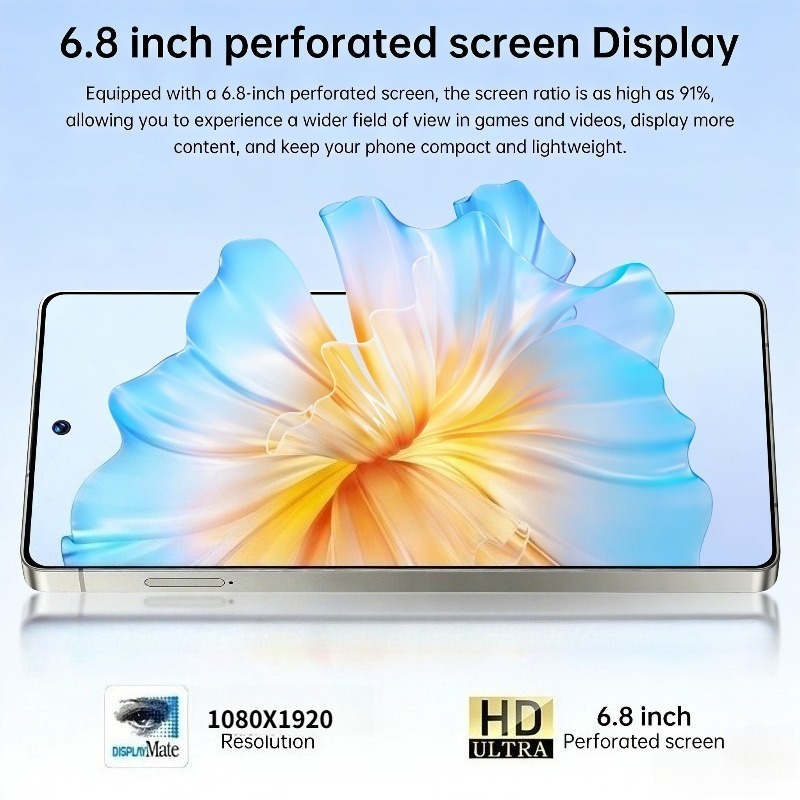 2026   64gb unlocked version features a 6 8 inch large screen supports a built and with a free headphone set phone case data cable Product details 17