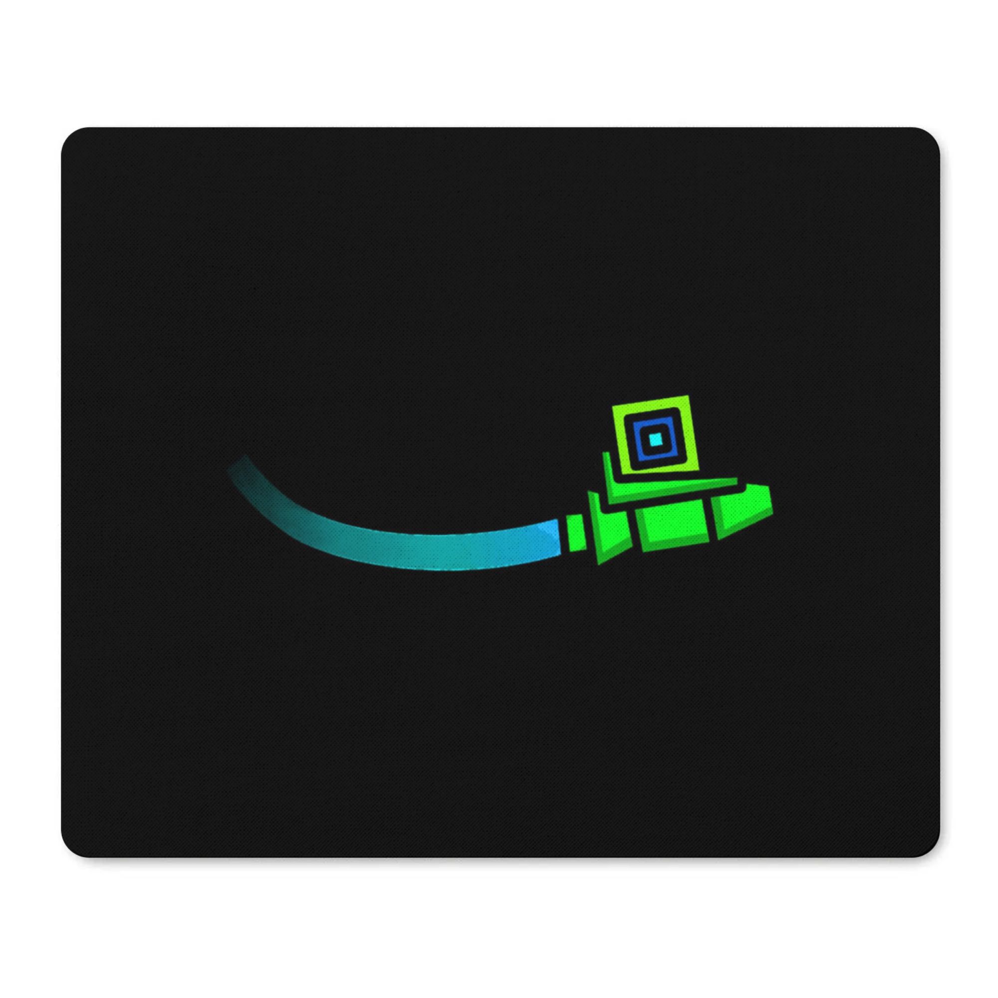 TEMU A 20x24cm 2d Flat-patterned Mouse Pad, A Single Mouse Pad For Office, Home , Or Daily Setup, Featuring A Geometry Dash Design, 2d Flat