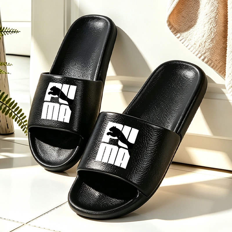 TEMU 1 Pair Silhouette Printed Travel Slippers, Plus-size Slippers, Couple Slippers, Balcony Slippers, Beach Slippers – Suitable For Home, Travel And