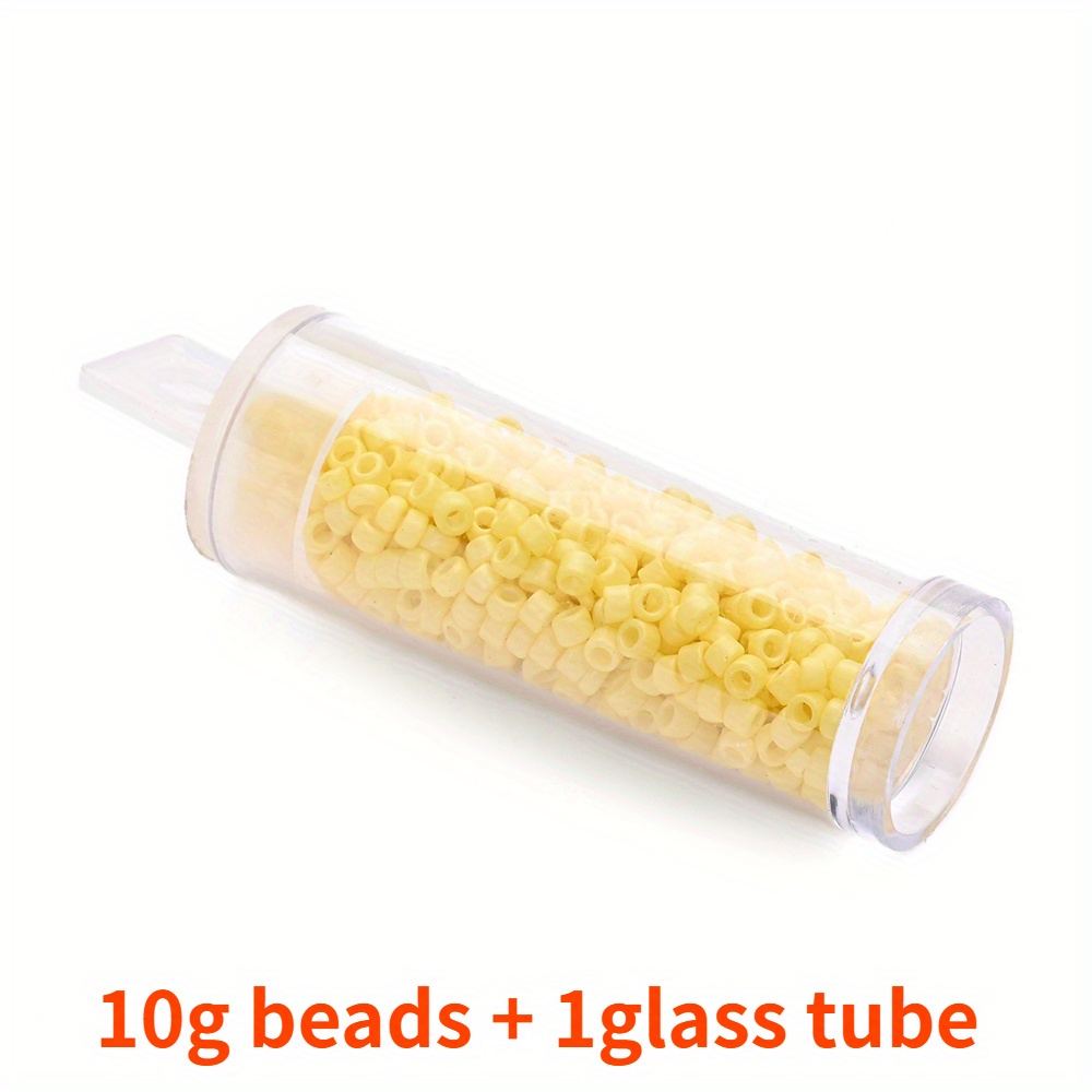 10g 3mm Colorful Glass Seed Beads for Jewelry Making