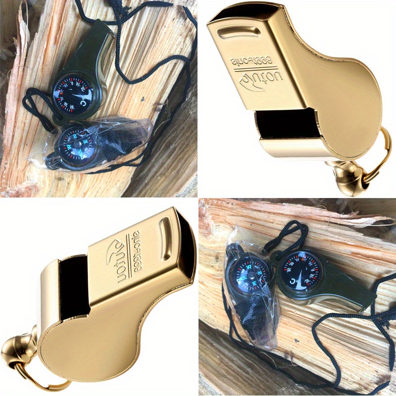 3-In-1 Survival Whistle with Compass and Thermometer