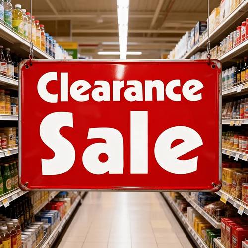 vintage metal sign retro grocery decor nostalgic red and white plaque funny retail art for kitchen for