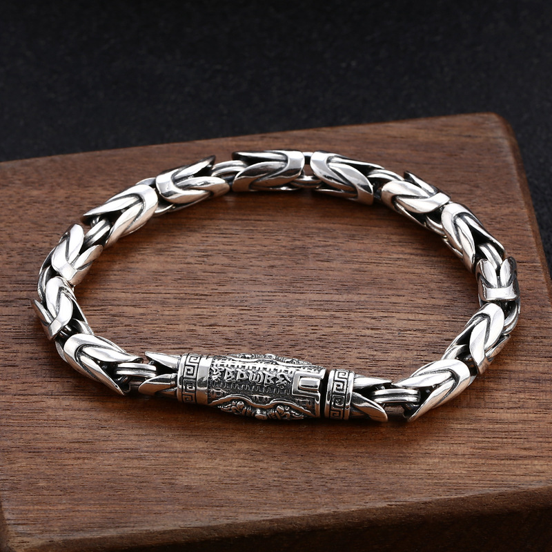 Image of Geometric Irregular Hemp Roll Round Cut Bracelet S Men's Thick, Pestle Style Old Trend Jewelry Men's And Women's Birthday Party Gifts, Christmas And Thanksgiving Gifts For Family, And Ideal Gift