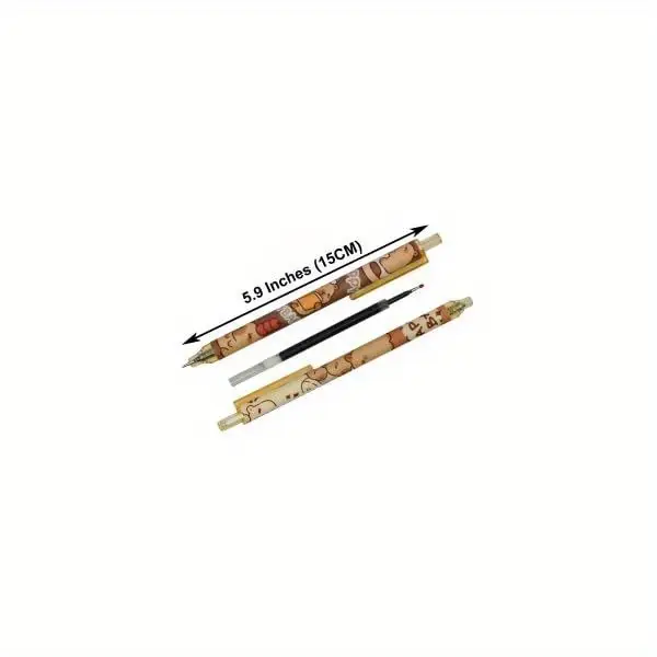 12pcs capybara rollerball gel pens cartoon animal pen retractable priting pens novelty pen black ink for school party office, cute gel pens, pen, fancy pen, needle tip pens, school pens, school supplies, writing essentials, whimsical writing, stationery, comfortable grip, retractable mechanism, stationery lovers, gift ideas Product details 1