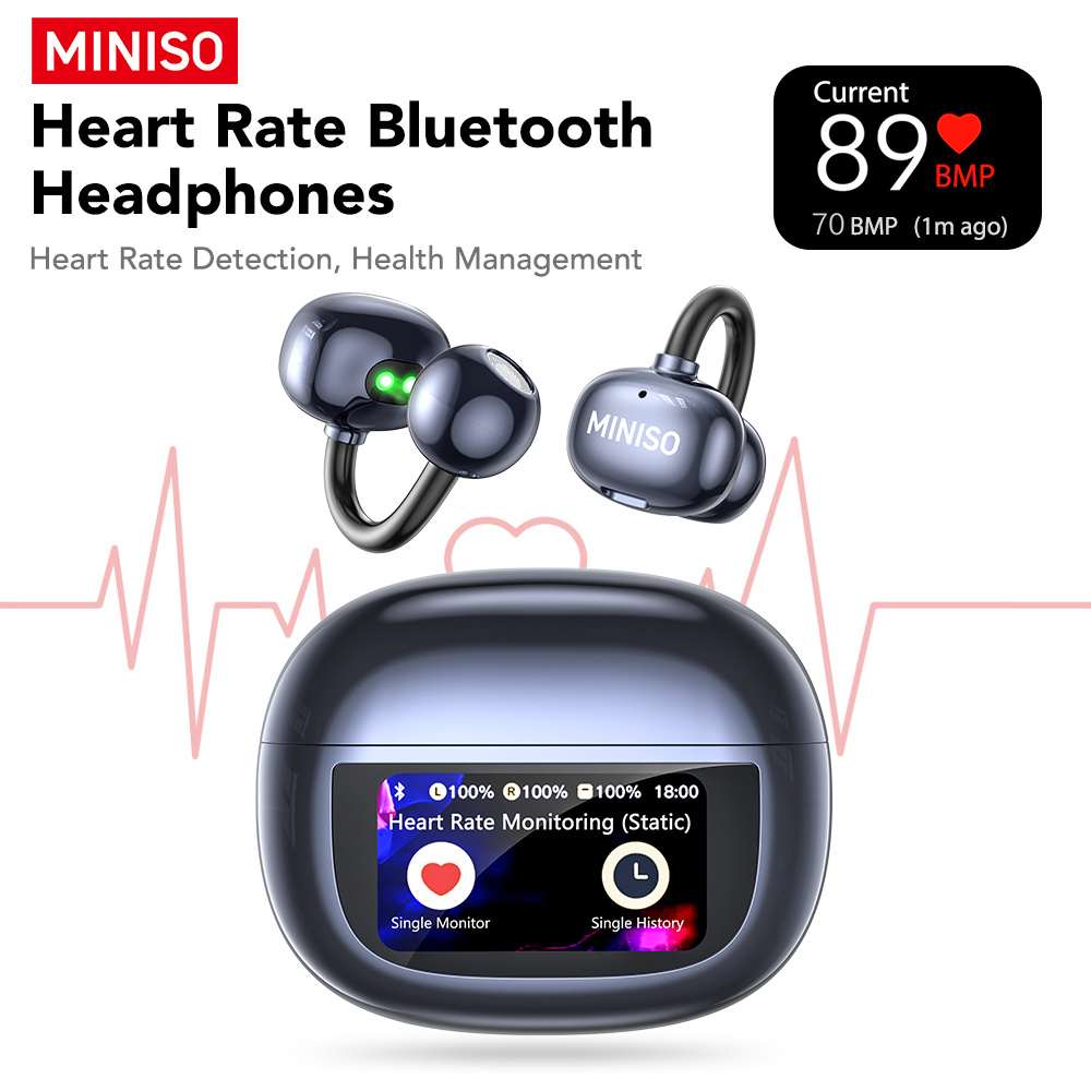 The Miniso Ms212 Ai Translation Earphone Boasts -hour , An Hd Screen For Improved , Type-c Charging, And The To Translate 150 Languages, Making It Ideal For Seamless Communication Different Languages