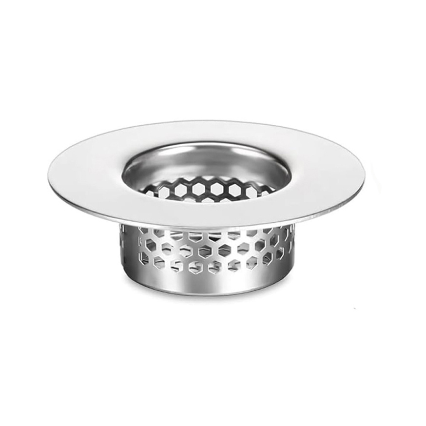 Image of 1pc Bathroom Sink Strainer, Bathtub Drain Cover Sink Drain Strainer Hair Catcher For Laundry Utility Rv Sink, Drain Filter. Fit Hole Size From 1.25" To 1.3"