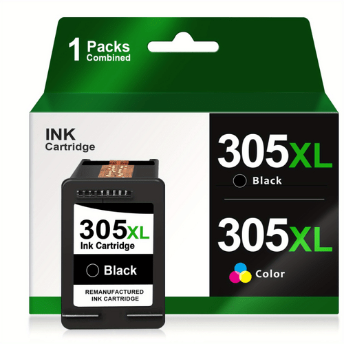 item picture 305xl remanufactured ink cartridge for 305 305xl compatible with 2700 2710 2720 2722 plus 4100 4120 4130 6000 6010 6020 6032 pro 6400 6420 black