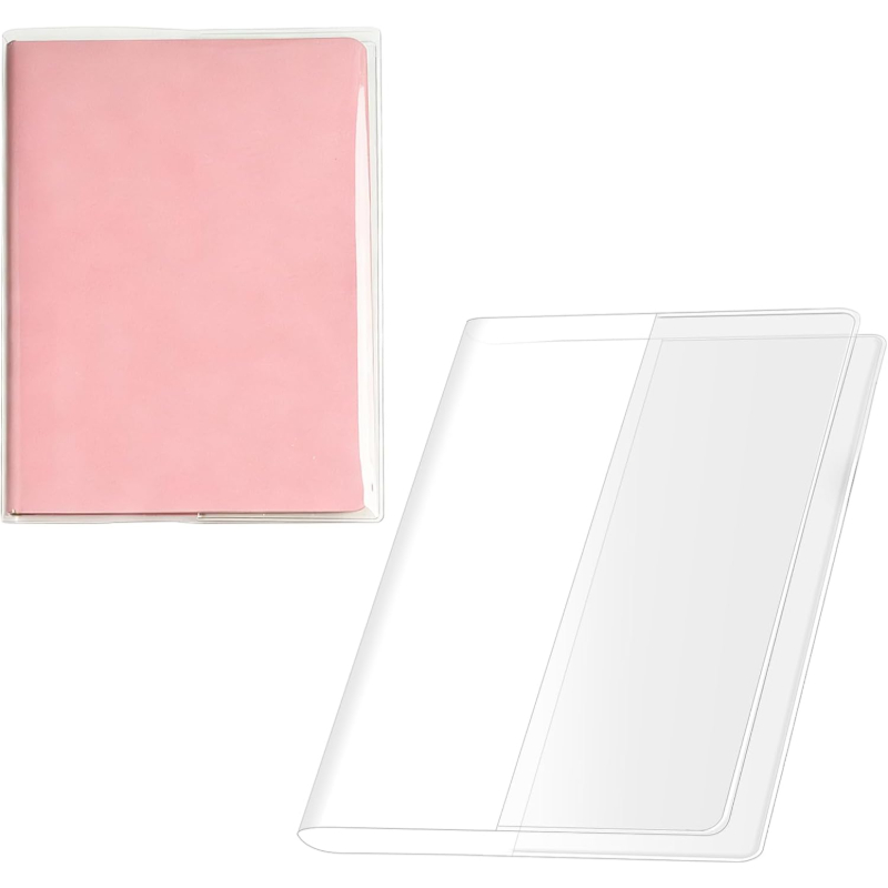 TEMU 1pc Housse de cahier en PVC, protecteur de journal, convient aux agendas hebdomadaires et journaux