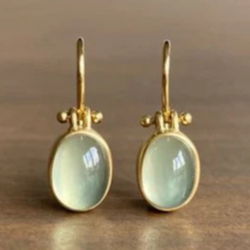 TEMU Elegant Inlay Green Earrings For Women Daily Vacations Casual Parties Bohemian Style Earrings Additions Exquisite Festival Gifts