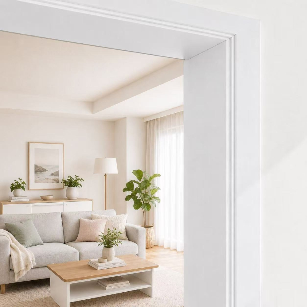 Image of Wood Grain Door Frame Sticker Self-adhesive Renovation Sticker Door Cover Window Frame Repair Decorative Strip Furniture Border Sticker Multi-style