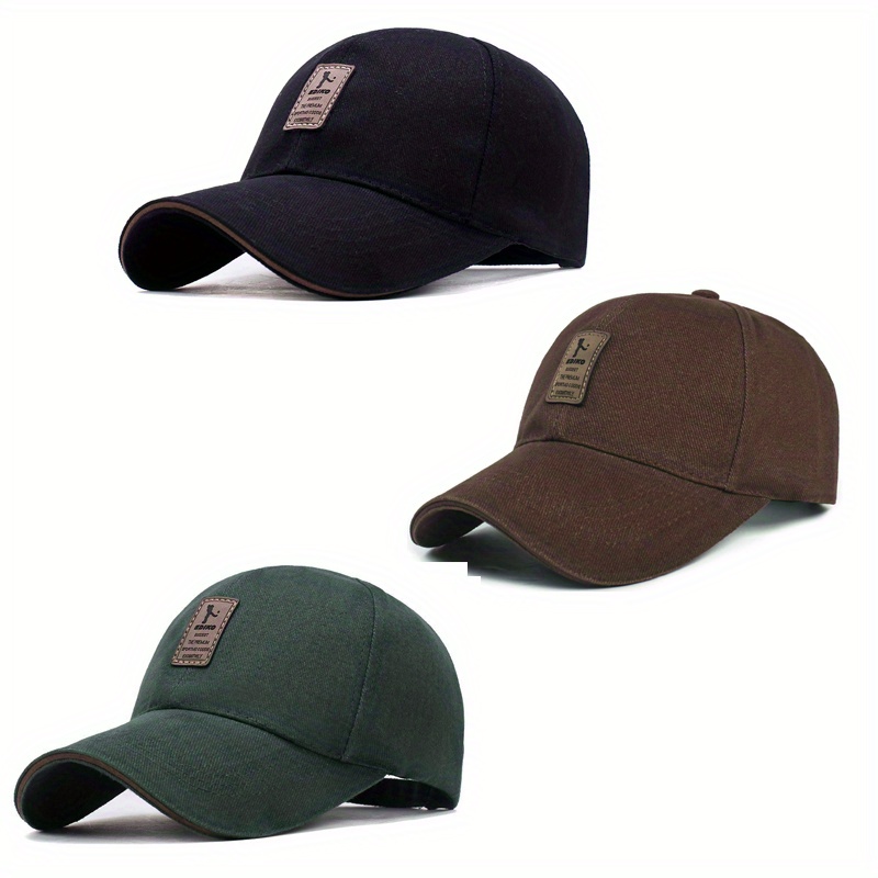 TEMU Cappellini da baseball unisex 3 pezzi per , da sole per esterni, da sole casual, cappellini da , con protezione solare