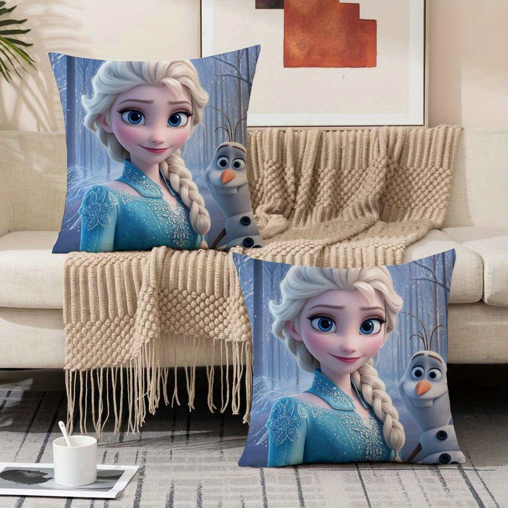 2pcs   pillow covers double sided soft polyester for sofa outdoor decor details 1