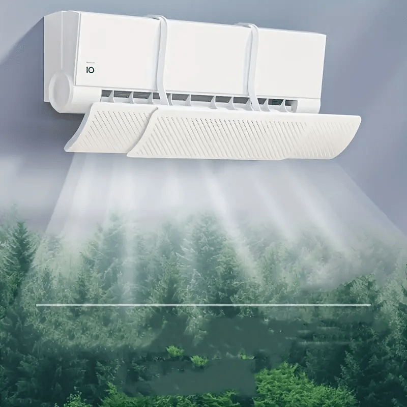 Deflector reglabil pentru aer condiționat, conceput pentru a redirecționa fluxul de aer, panou rotativ la 180°