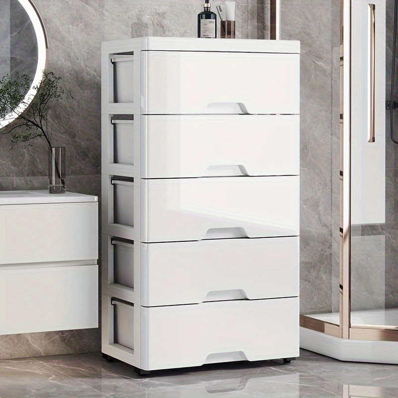 4 tier plastic storage box with drawers white stackable design suitable for bedroom office and bathroom ideal for clothes toys snacks books   modern organizer boxes   bedroom organizers