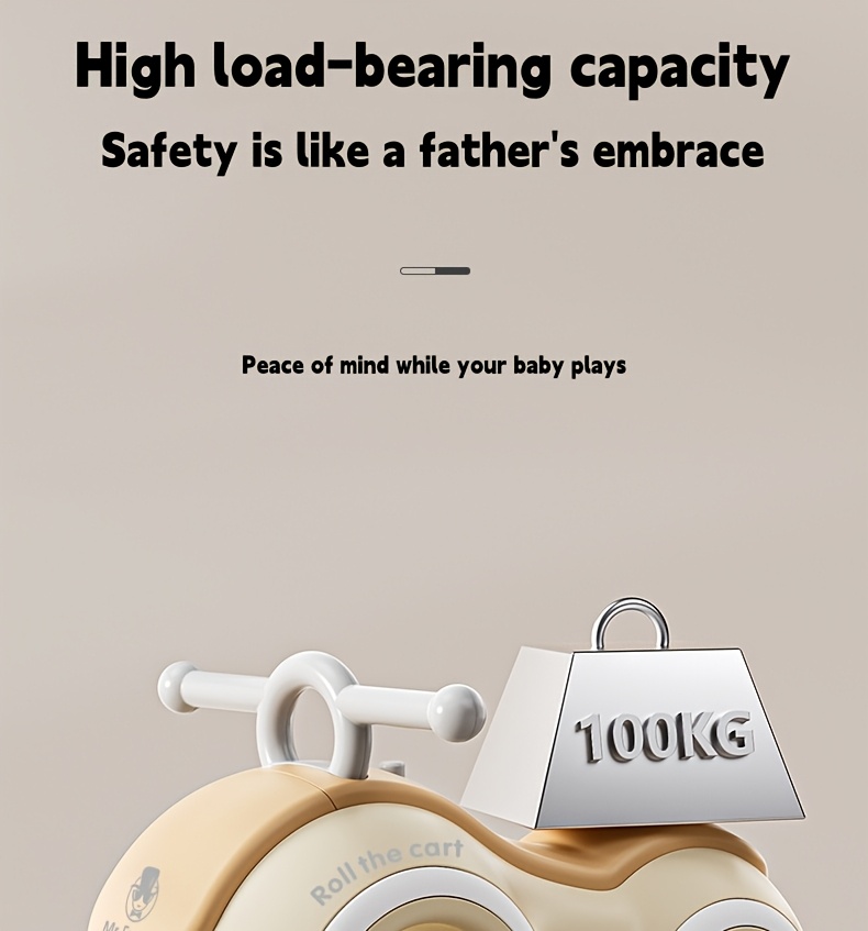 Baby Walker & Toddler Balance Bike with 4-Wheel Stability, 220lb Anti-Tip, Music & Lights - Indoor/Outdoor Ride-On Toy for 12-24 Month Boys & Girls, Parent-Child Interactive Learning Bike, Ideal First Birthday Gift (Pink/Green/Blue/Yellow)