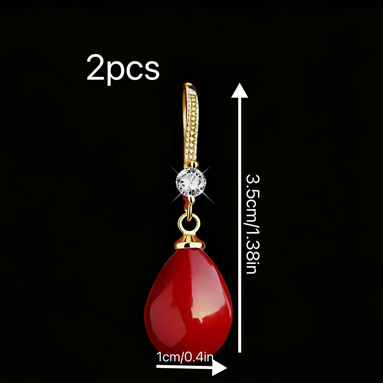 TEMU Par de aretes vintage para mujer, 1/2, adecuados para ocasiones - Elegantes aretes de espiga con rima retro y , para uso diario todo el año y