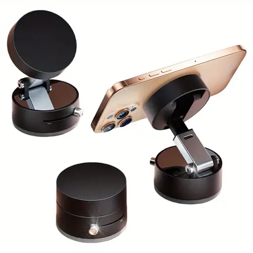 2025 new vacuum magnetic cell phone holder magnetic car phone holder for shower car accessories