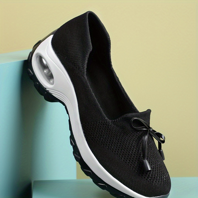 womens lightweight slip sneakers bow detail breathable Temu Brazil