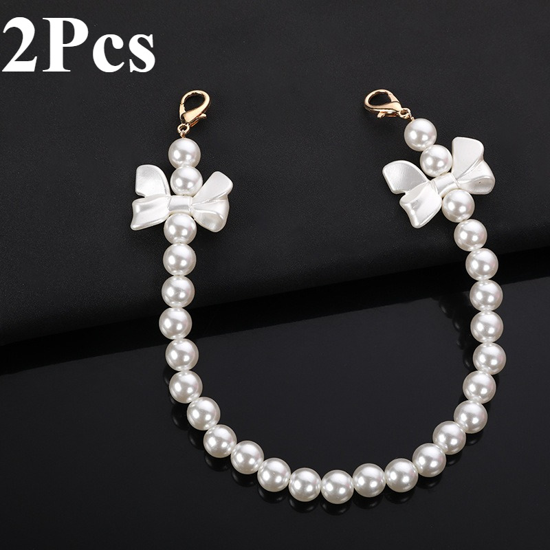 E-shop 2 Stück. Perlen-Taschenkette. Schräge Einzelschulterkette, Handaccessoires. Taschenschmuck-Accessoires, Handyhüllen-Accessoires