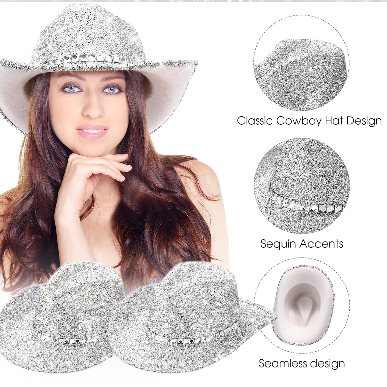 glitter cowboy hat - Iceland display picture 1