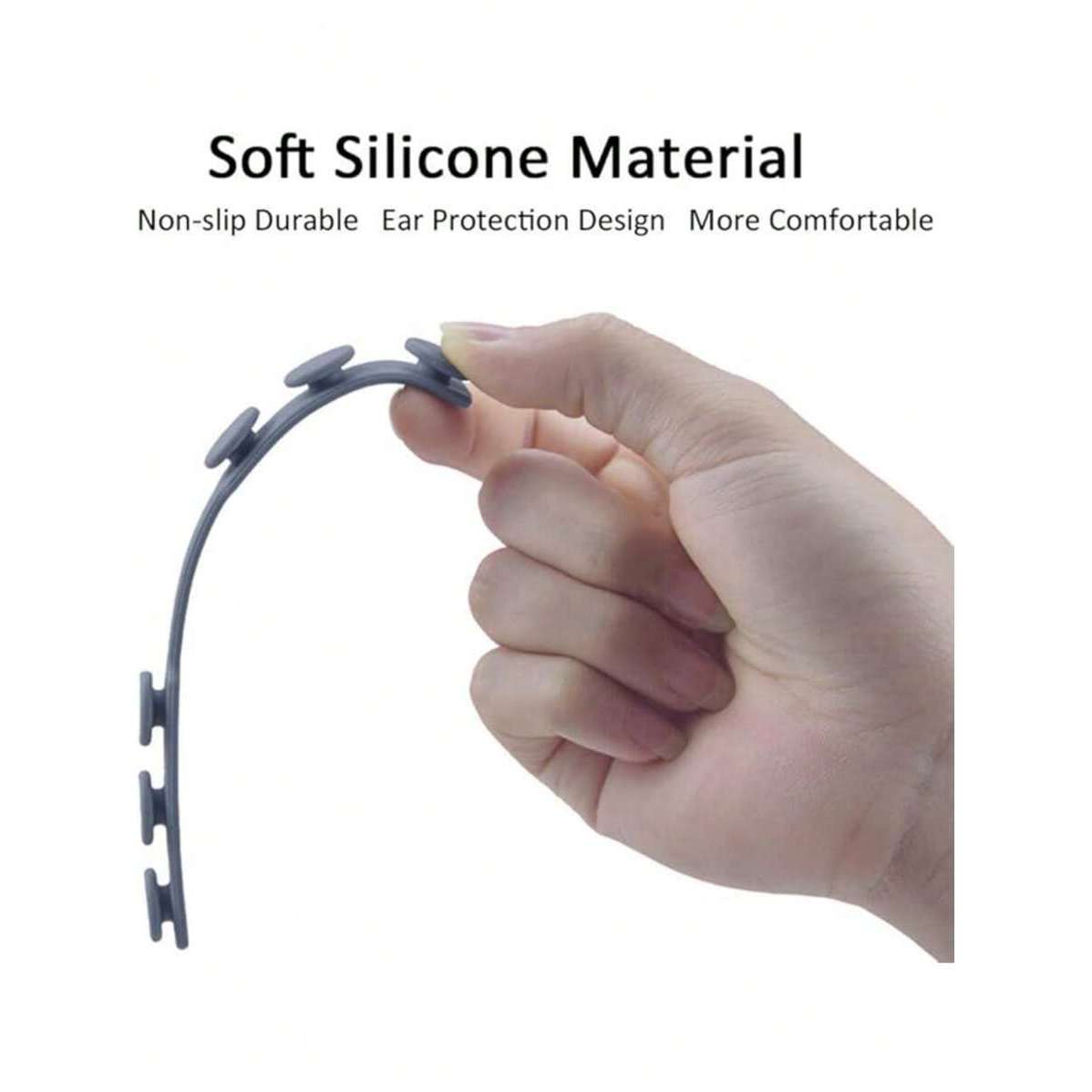 Silicone Mask Ear Loops for Adjustable Strap Length, Random Colors
