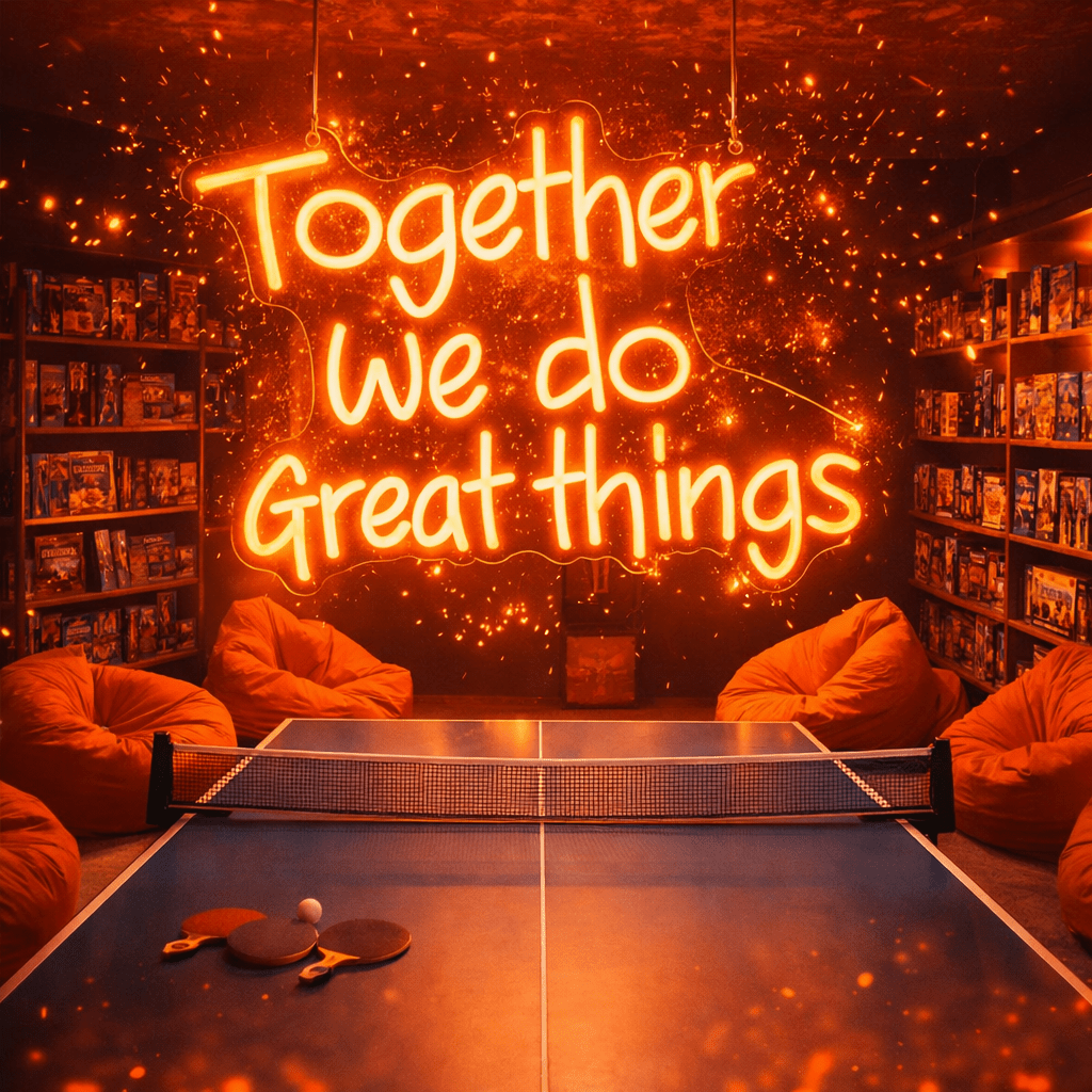 Custom 3-Lines Neon Sign, Inspirational Wall Art Decor