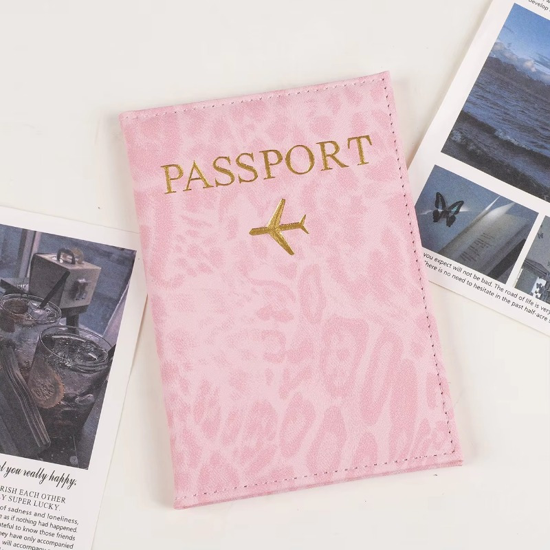 Image of Travel Passport Holder Cover Case For Women Men Synthetic Leather Card Ticket Passport Covers Holder Protective Accessories