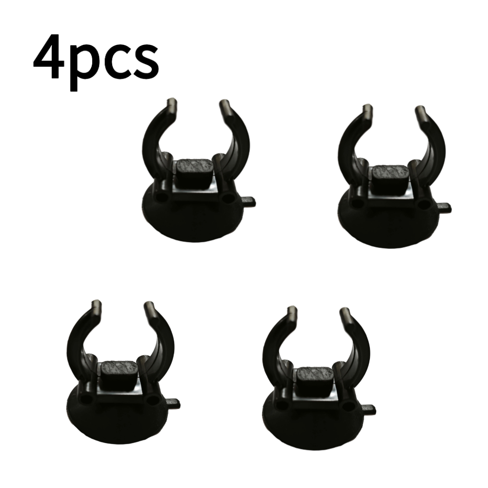 TEMU Aquarium Light Tube Fixing Suction Cup/suction Cup Clip/water Pipe Clip/high-quality Plastic Material/strong Suction Cup/4pcs