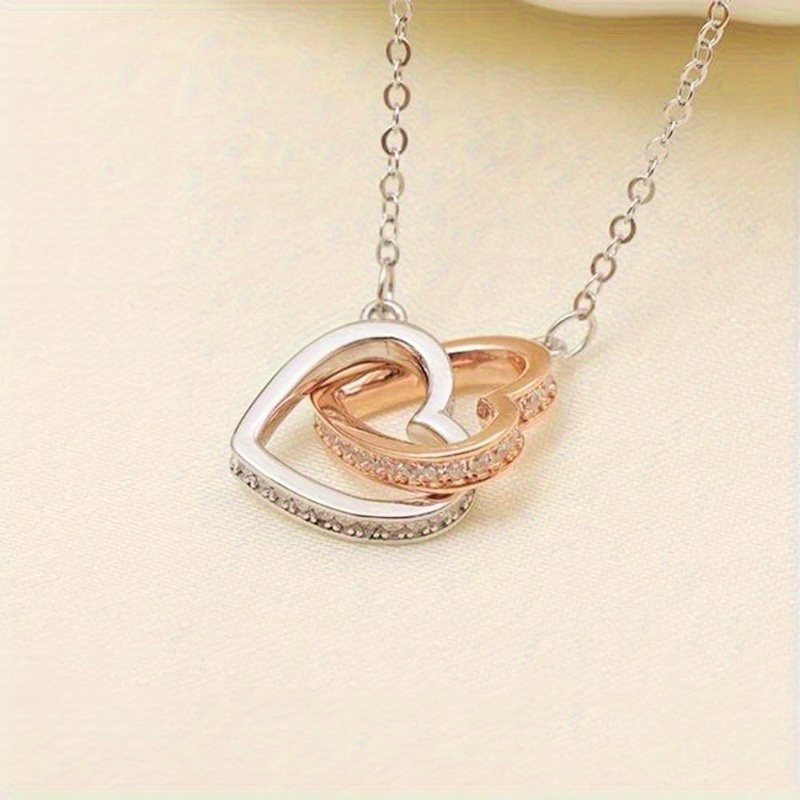 Daughter Heart to Heart Necklace Gift with Message Card
