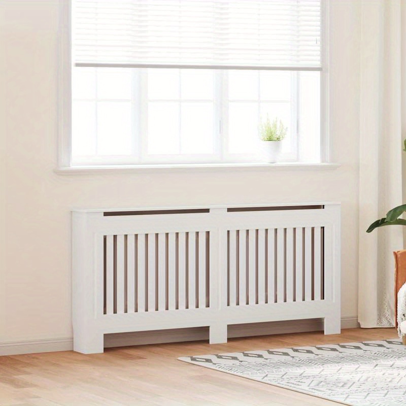 TEMU Radiator Cover White 172 Cm- A Stylish And Practical Addition To Living Room, Offer Some Extra .