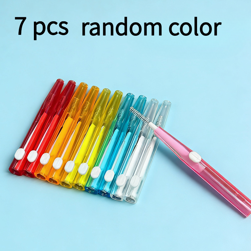 TEMU 7pcs Random Color Retractable Cleaning Kit - Multi-functional For Phone, Headphone And Tablet Port Repair - Soft Anti-static Brush | Portable