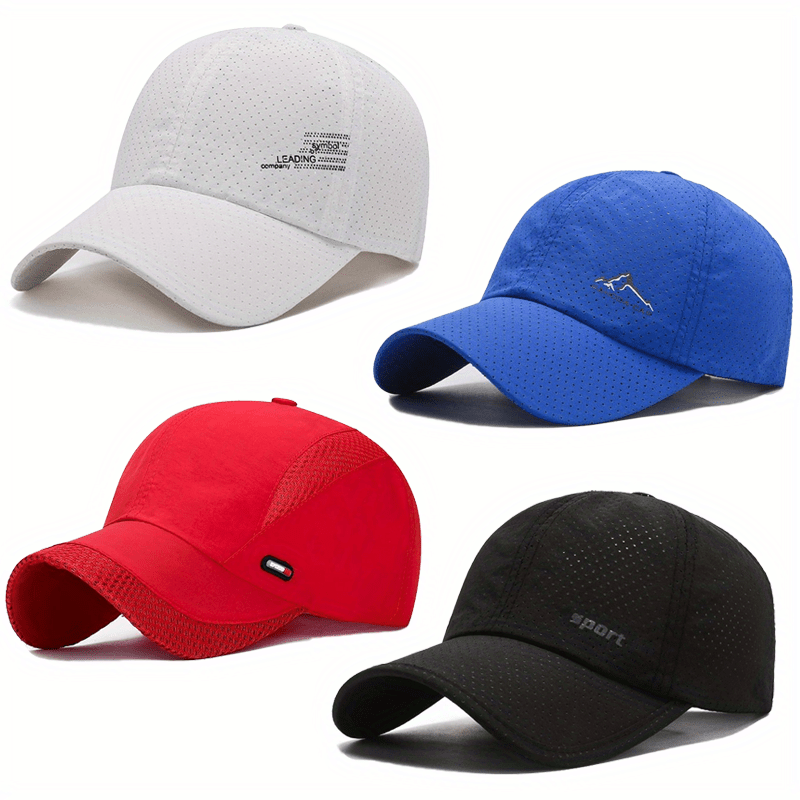 4pcs Elegant Business Casual Baseball Cap Sports Casual Cap Wear