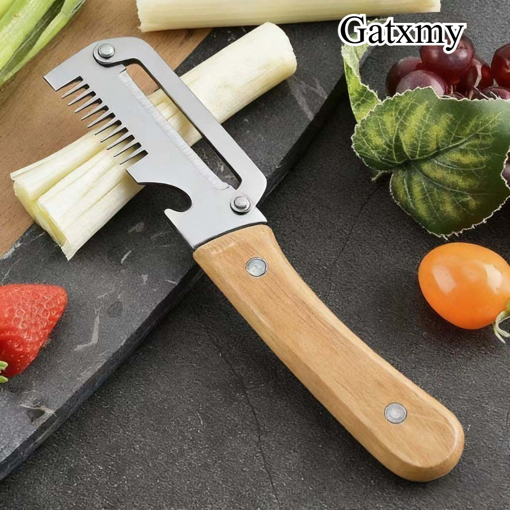 pelapatate multifunzionale con   in legno, apribottiglie e affettatrice per cipollotti, taglia   e porri, pelapatate per   da   e cetrioli, utensile per sbucciare frutta e  ,   regalo per le feste